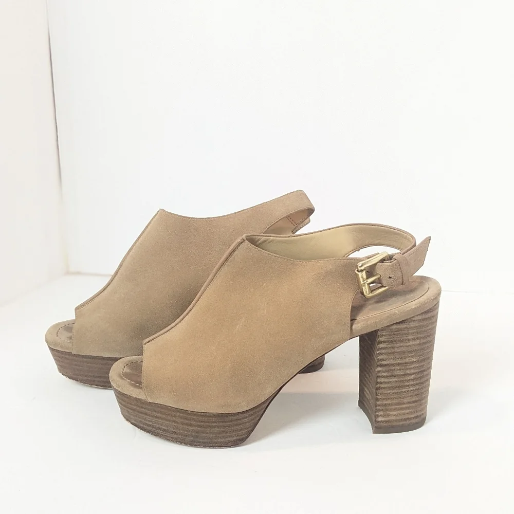 Michael kors suede Piper heels
